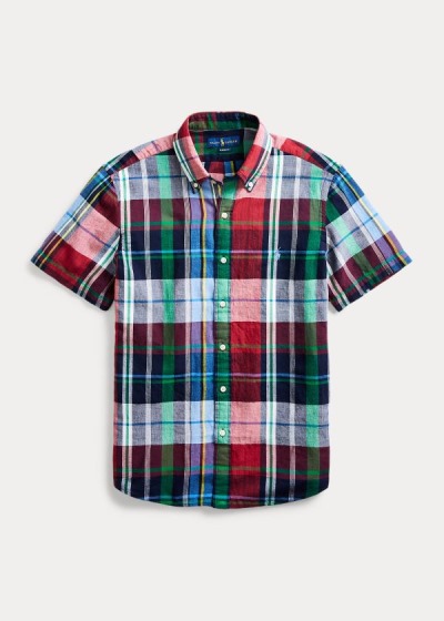 Polo Ralph Lauren Plaid Madras Skjorter Herre Danmark (MJHBI4529)